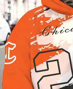 Premium Men's Pullover <b>Hoodie</b> Ultra Cozy and Comfortable 100% Cotton Embroidered Plain Dyed with Digital Printing for Winter - Product Image 2