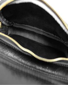 Sac à dos en cuir véritable léger pour femmes, sac à main vintage, sac à bandoulière décontracté avec fermeture éclair sur le devant, résistant à l'eau - Product Image 3