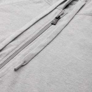 Conjunto personalizado de 2 piezas de lana de gran tamaño Sudadera con capucha Drop-Shoulder Jogger Pantalones Color sólido de invierno Sudadera con capucha en blanco - Product Image 5