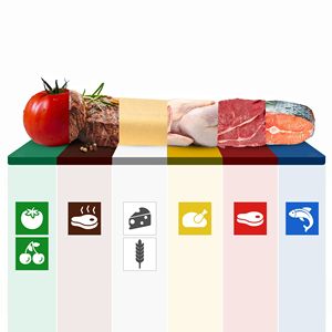 เขียงสำหรับโต๊ะเตรียมอาหาร - 700x800 มม. - ความหนา: 40 มม. - ได้มาตรฐาน HACCP - HDPE (PE500) - สีเขียว - Product Image 4
