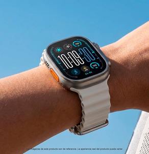 Montre connectée Ultra 4 Plus avec écran AMOLED, longue autonomie, chargeur magnétique W02, montre connectée de sport et de fitness, blanc et noir avec protection - Product Image 1