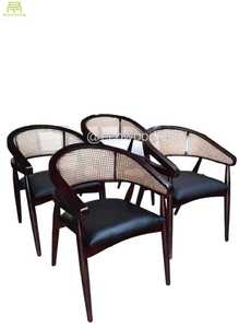 Prix de gros Chaise de salle à manger avec cadre en bois de luxe personnalisée pour la maison, meubles pour restaurant, cuisine - Product Image 5