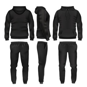 ชุดวอร์มขนแกะสีดำสำหรับวิ่งชุดวอร์มใส่ได้ทั้งชายและหญิงสำหรับฤดูหนาวโลโก้แบบกำหนดเอง2025 - Product Image 2