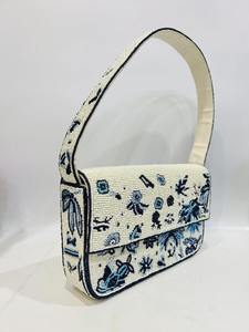 Bolso de mano de noche de alta calidad para mujer, cadena de cuentas hecha a mano, decoración de perlas, venta al por mayor, moda para fiesta, artesanías HUSSAIN para mujer - Product Image 6