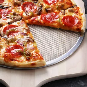 Bánh Pizza màn hình/Net nhôm bánh Pizza Pan/lưới Pan giòn Baking Thảm Lò nướng khay Net