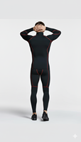 Ensemble de vêtements de sport pour homme, t-shirt et pantalon de compression à séchage rapide, doux, respirant, leggings de sport avec ensemble de yoga sans couture.