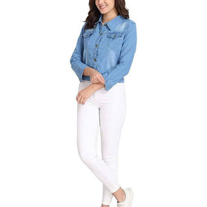 Wholesale Rate Women Jeans <b>Jacket</b> Durable Stylish Outdoor Wear Jeans <b>Jacket</b> For Women Made In Pakistan - Product Image 5
