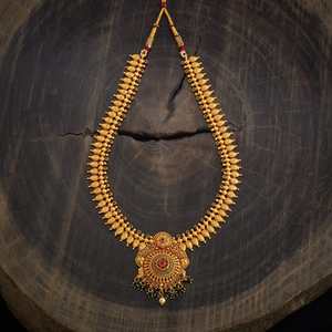 Vintage Pearl & Diamond Gold-Plated Chain <b>Necklace</b> for Religious Gifts - Product Image 2