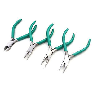 Best Durable Stainless Steel Flat <b>Nose</b> Jewelry Pliers Kit | Optical Making <b>Silver</b> Gold Wire Drawing Tool Customized Color - Product Image 3