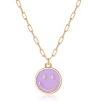 Collier tendance avec pendentif visage pour femme, bijoux en résine à la mode, cadeau d'anniversaire, accessoires à porter au quotidien
