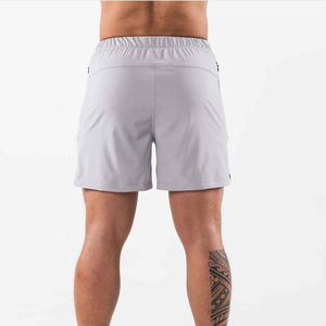 2025 Custom Men's High Street Gym Fitness Shorts 5 pulgadas Entrepierna Ropa deportiva Poliéster en blanco para entrenamientos para correr - Product Image 3