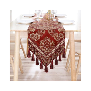 Camino de mesa de rayas de sarga de algodón 100% amigable para uso diario hecho en La India AZO gratis certificado asequible comedor Decoración práctica - Product Image 4