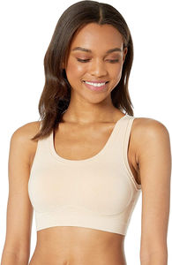 สปอร์ตบราไนลอนผ้าสแปนเด็กซ์สำหรับผู้หญิงแห้งเร็วระบายอากาศได้ดีใช้ออกกำลังกายวิ่งออกกำลังกายเสื้อตัวสั้น - Product Image 3