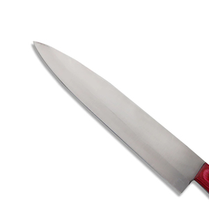 Cuchillo de Chef con Mango de Acero Inoxidable Único en Venta, Cuchillos de Cocina de Acero Inoxidable Hechos a Mano con Mango de Madera - Product Image 4