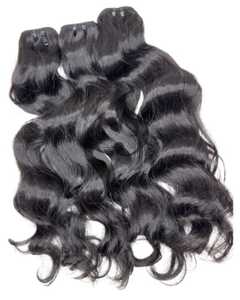 ผมเรมี่หยักศกธรรมชาติแบบไม่ผ่านกระบวนการผมบริสุทธิ์แบบคู่3มัด (14 "16" 18 ")-ผมมนุษย์ดิบ - Product Image 1