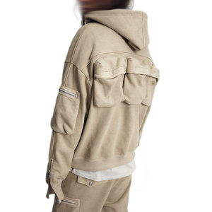 Ensemble Cargo Hiver Homme Y2K Personnalisé OEM, Imprimé, à Capuche, en Polyester/Coton Délavé à l'Acide, Mi-Épais, Respirant, Grandes Tailles - Product Image 3