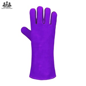 Gants de soudage sportifs vintage en cuir pour hommes, sur mesure, de haute qualité, avec design personnalisé, ignifuges et anti-chaleur - Product Image 5