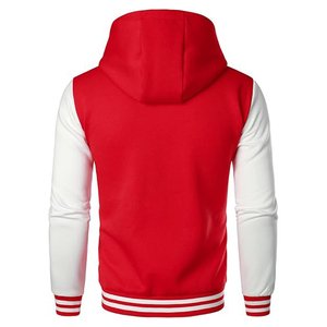 Top Trending Custom Men's Wool Full Sleeves Hooded Winter Varsity <b>Jackets</b> Baseball Bomber Leather Print Varsity <b>Jackets</b> Men Long - Product Image 6