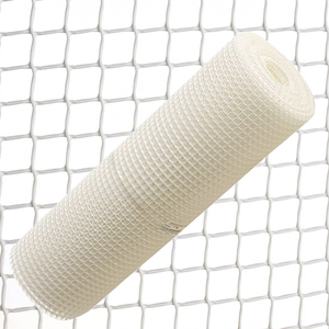 Square <b>Plastic</b> <b>Mesh</b> 0.5 cm x 1 meter. White. Roll of 25 meters. - Product Image 1