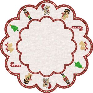 แผ่นรองจานผ้าลินินผ้าฝ้ายปักลวดลายออกแบบได้ตามต้องการเหมาะสำหรับเป็นของขวัญของตกแต่งบ้านและการจัดรับประทานอาหารอย่างมีสไตล์ - Product Image 4