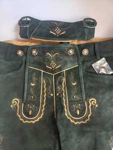 Nuevas prendas tradicionales de cuero auténtico personalizadas para hombres bávaros Trachten Lederhosen, Herren Trachten Lederhosen - Product Image 3