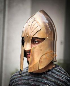 Casco Espartano Medieval Hecho a Mano, Armadura de Hierro Usable para Cosplay, Decoración, Exhibición y Colección - Product Image 4