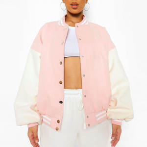 Veste universitaire pour femmes avec broderie personnalisée, style lettreman universitaire, streetwear - Product Image 4