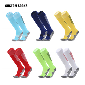 <span class=keywords><strong>Calcetines</strong></span> de Fútbol hasta la Rodilla de Alta Calidad, <span class=keywords><strong>Calcetines</strong></span> de Compresión con Amortiguación de Rizo - Product Image 2