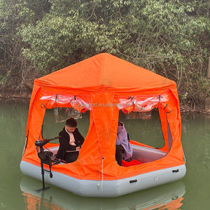 Tente flottante gonflable à eau en gros tente de radeau durable abri de radeau d'île flottante pour le camping en plein air et la relaxation - Product Image 3
