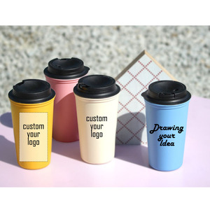 OHBOTTLE - Tazas Reutilizables Personalizadas de Doble Pared con Tapa (2 en 1), 16 oz, Diseño Coreano, Duraderas, Hechas en Corea, Alta Calidad, Gran Venta - Product Image 2