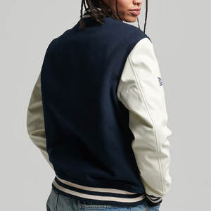 Chaqueta Varsity Corta con Cuello Alto para Mujer, Estilo Béisbol, Manga Larga, Moda Urbana - Product Image 6