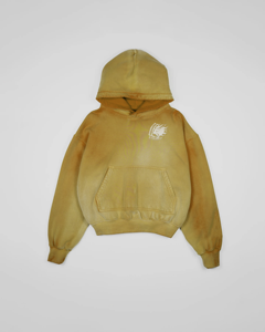 OEM Custom High Quality Streetwear Men's Fleece Blank Pullover Hoodie <b>Sun</b> Faded Distressed Acid Wash Hoodies - Product Image 5