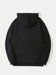Sudadera con capucha para mujer de peso pesado para invierno Cuello con capucha estampado totalmente personalizable con posición frontal del logotipo - Product Image 4