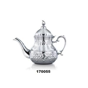 Hot Sale Best Quality Engraved <b>Gold</b> Stainless Steel Tea Pot With Lid & Shiny Polished Tea Serving <b>Kettle</b> for Dining Table Decor - Product Image 1