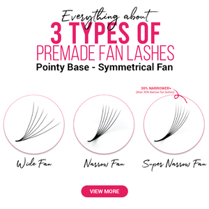 Promade Matte Fans Various Thickness <b>Glue</b> Bonded Narrow 20d .03 Promade Fans Time Saving Wholesale <b>Lash</b> <b>Extension</b> Vendors - Product Image 5