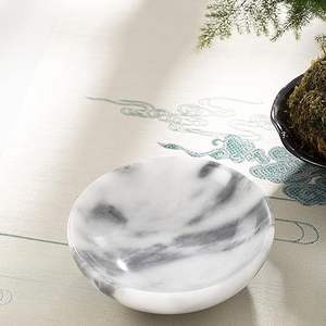 Frutero de mármol blanco hecho con piedra de mármol - Product Image 2