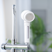 Pommeau de douche en plastique Nemo Vita anti-rouille au chlore, avec filtre à sédiments à deux étapes à changement automatique, enrichi en Vitamine C, fabriqué en Corée pour usage domestique