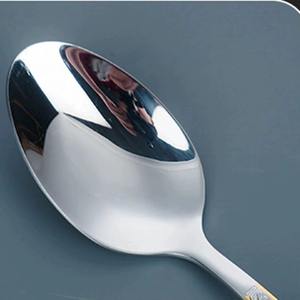 Minimalist Gold Design Silver Finished Cutlery Set Modern <b>Flatware</b> Perfect for Home Dining Parties Events and Restaurants - Product Image 5