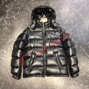 Veste d'hiver imprimée en gros OEM 2025 avec logo personnalisé veste légère à bulles d'air pour hommes capuche à col montant de haute qualité - Product Image 5