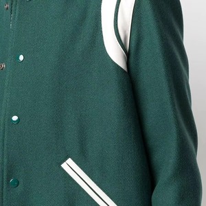 New <b>Men's</b> Basic Leather <b>Letter</b> <b>Man</b> Baseball Varsity <b>Jacket</b> Bomber Outwear Baseball Letterman Varsity <b>Jacket</b> - Product Image 4