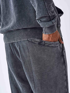 ชุดวอร์มผ้าฝ้ายมีฮู้ดสำหรับผู้ชายเสื้อผ้าฤดูหนาวลาย100% แบบกำหนดเองชุดวอร์มสีล้วนสำหรับกลางแจ้ง - Product Image 6