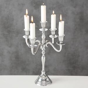 High Quality Metal Silver Color Handmade <b>Candelabra</b> Newest Design Customized Size Centerpieces Home Valentine'S Day - Product Image 1