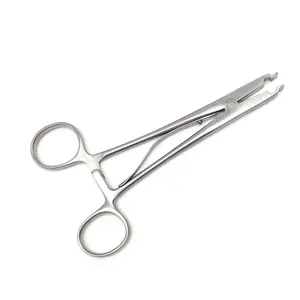 Pinza quirúrgica Raney de alta calidad, pinzas de aplicación, instrumentos quirúrgicos de 6,25 ", pinzas hemostáticas para cuero cabelludo Raney de Neurocirugía