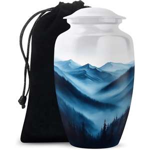 โกศโลหะทาสีด้วยมืออุปกรณ์บริการเชิงพาณิชย์โกศใส่ขี้เถ้าโกศสำหรับเผาศพ - Product Image 6