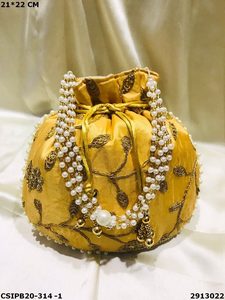 Designer Evening <b>Bag</b> Stylish <b>Potli</b> Batua Handbag - Product Image 4