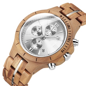 Regalo di Anniversario <span class=keywords><strong>in</strong></span> <span class=keywords><strong>Legno</strong></span>, <span class=keywords><strong>Orologio</strong></span> <span class=keywords><strong>da</strong></span> <span class=keywords><strong>Polso</strong></span> Cronografo <span class=keywords><strong>in</strong></span> <span class=keywords><strong>Legno</strong></span> Massiccio per Fidanzato, Papà, Marito - Product Image 4