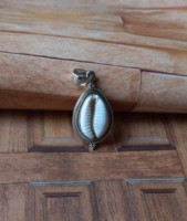 Pendentif en argent sterling 925 plaqué or avec coquillage et pierre précieuse, bijou de fiançailles pour femme, tendance plage et bikini