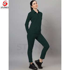 ชุดวอร์ม1ชิ้นสำหรับผู้หญิงผ้าคอตตอนโพลีเอสเตอร์พิมพ์ลายเสือดาว - Product Image 1