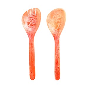 Accessoires fabriqués en Inde, ensemble de cuillères à salade en acacia, écologiques, lavables au lave-vaisselle, outils à salade pour la maison et la cuisine, fabriqués en Inde - Product Image 4