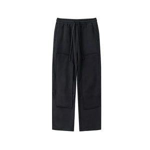 กางเกงผู้ชายสไตล์ลำลองผ้าฟลีซผ้าฝ้ายฟอกสีซีดซีดซีดซีดจางโลโก้ตามสั่ง2025 - Product Image 2